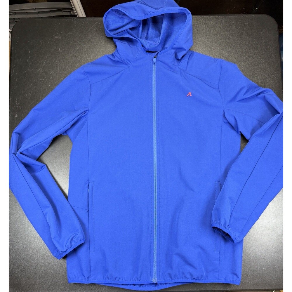 Mens Redvanly Full Zip Hooded Dewitt Performance Golf Jacket - Blue, Medium